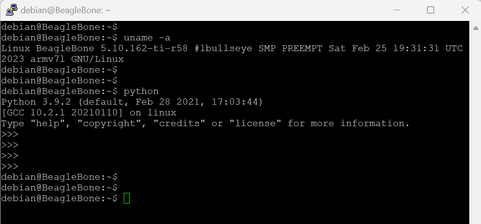 beaglebone black(비글본 블랙) openCV, pytorch, tensorflow lite설치하기